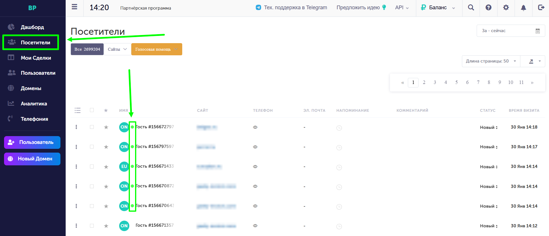 Онлайн гостей - иллюстрация 1