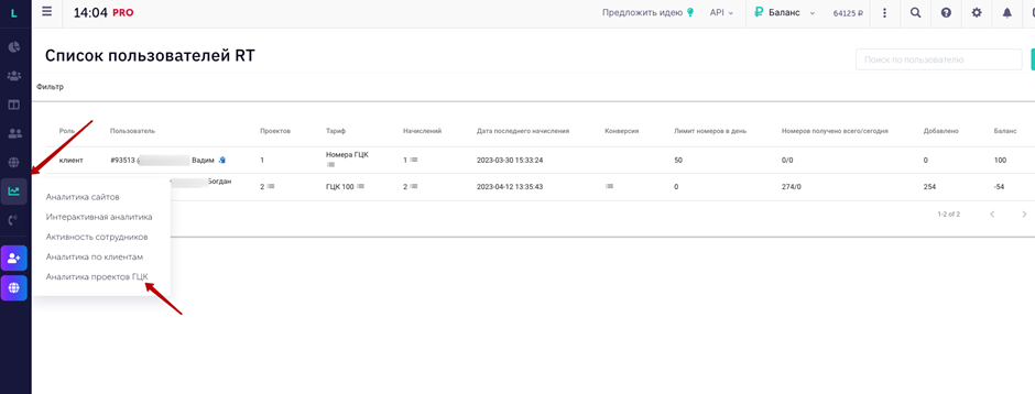 Управление проектами клиентов ГЦК - иллюстрация 1